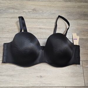 Black Smooth T-Shirt Bra - Women Intimates Sz 46dd